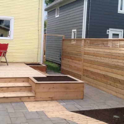 Deck and fencing